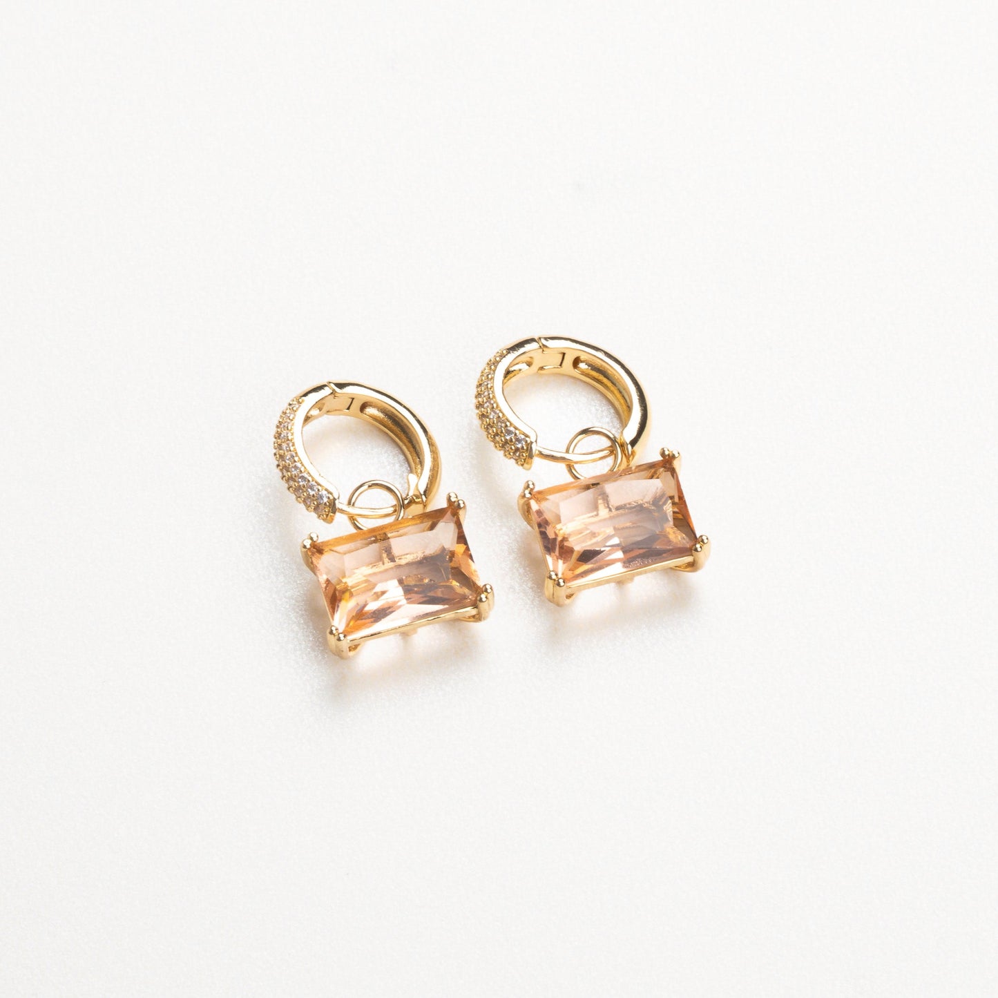 aretes arracadas con zirconia