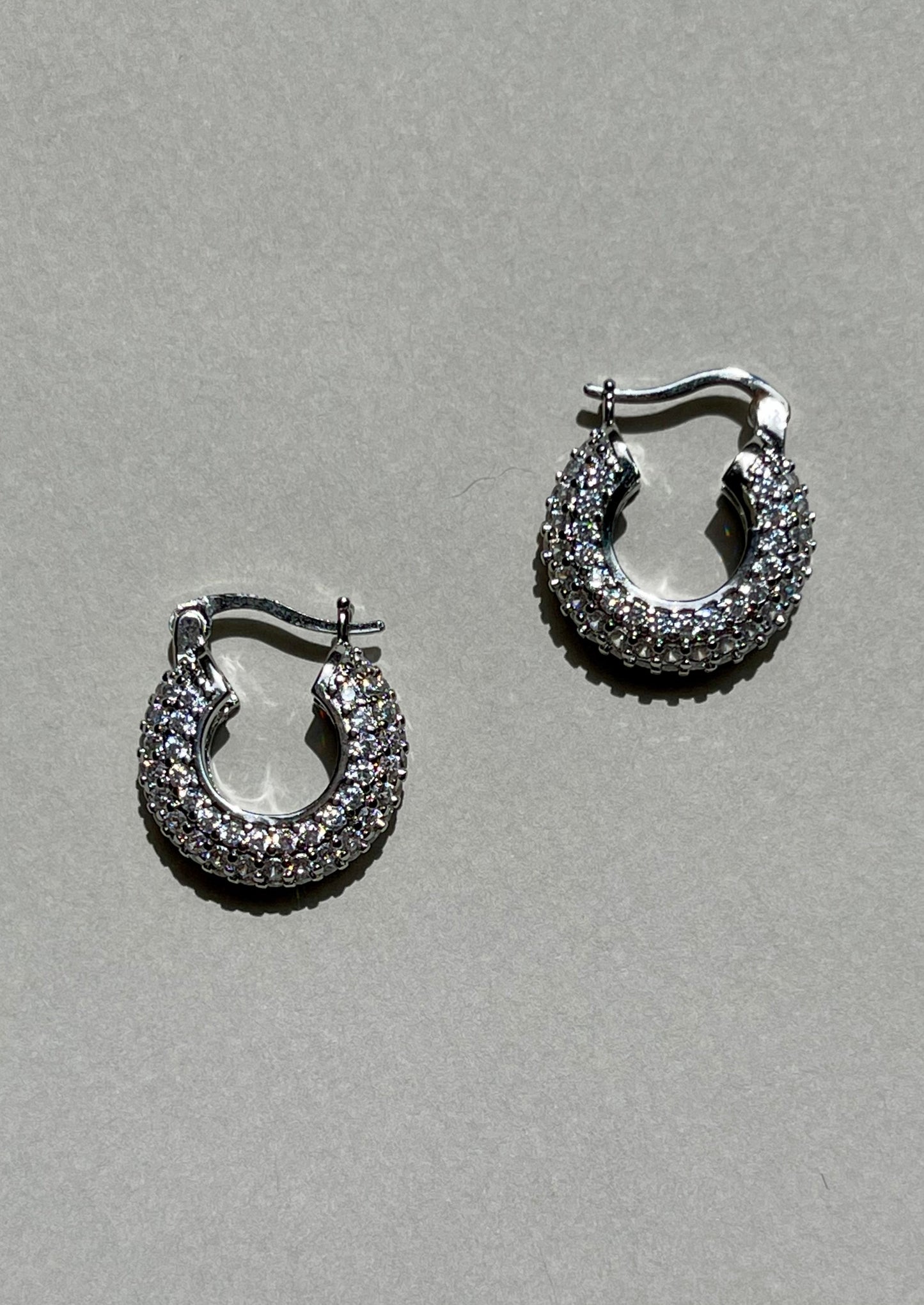 Ravenna Silver Hoops