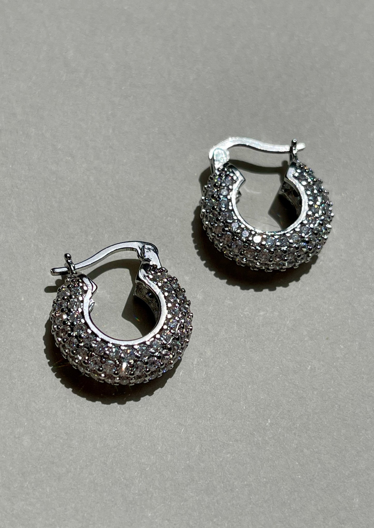 Ravenna Silver Hoops