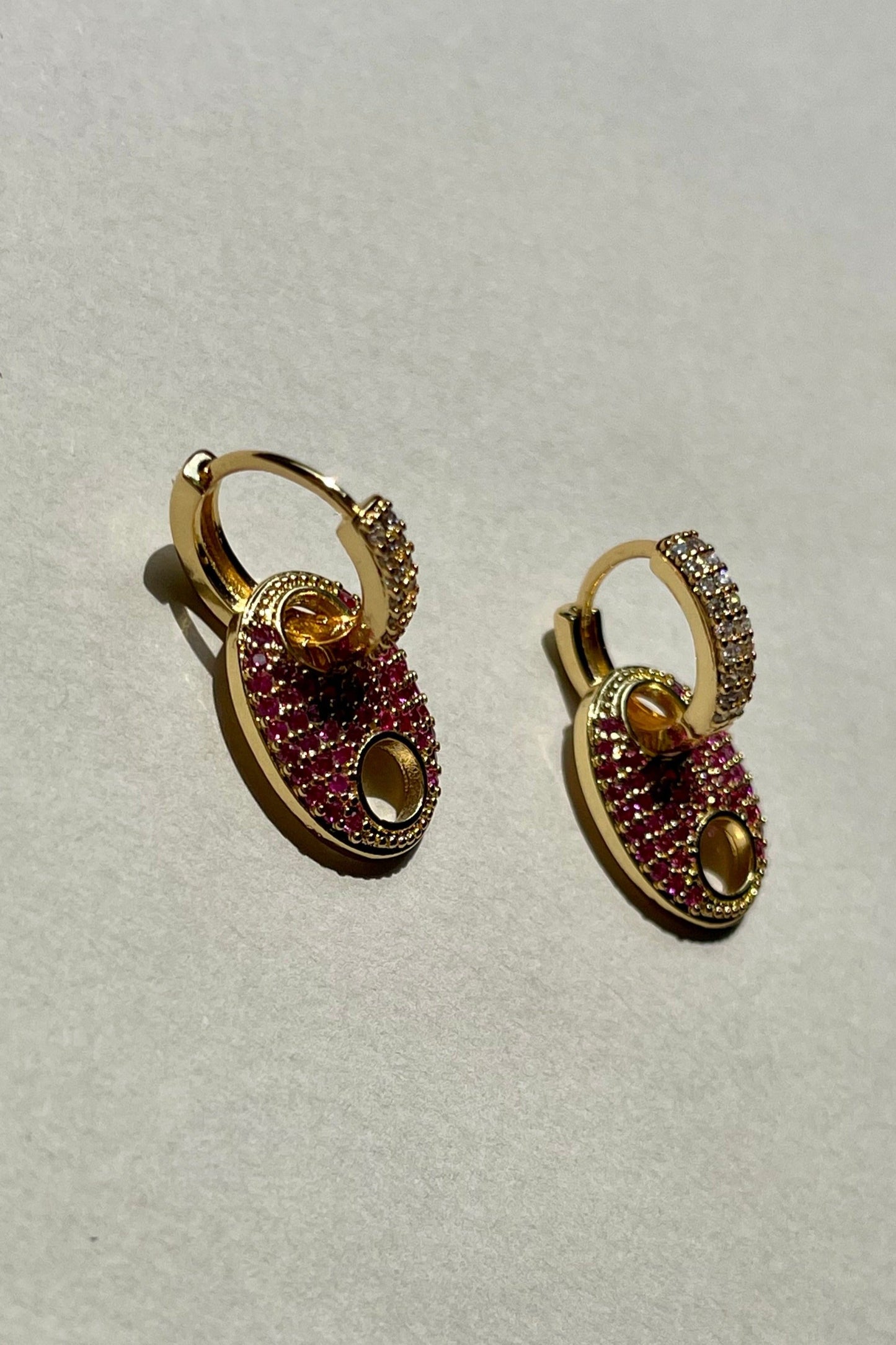 Aretes Ruskin Rosa