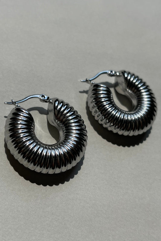 Mapu Silver Hoops