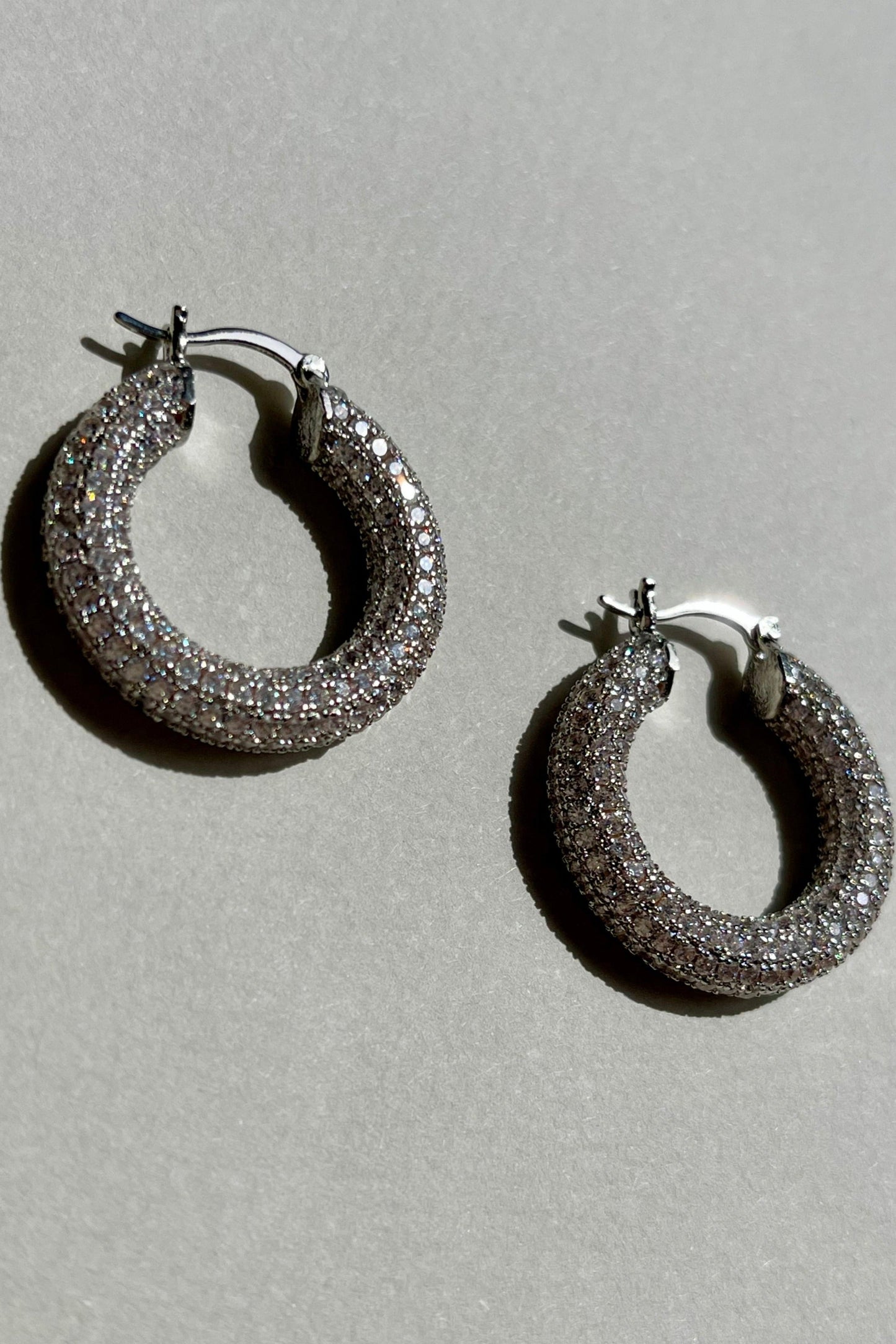 Natalie Silver Bright Hoops